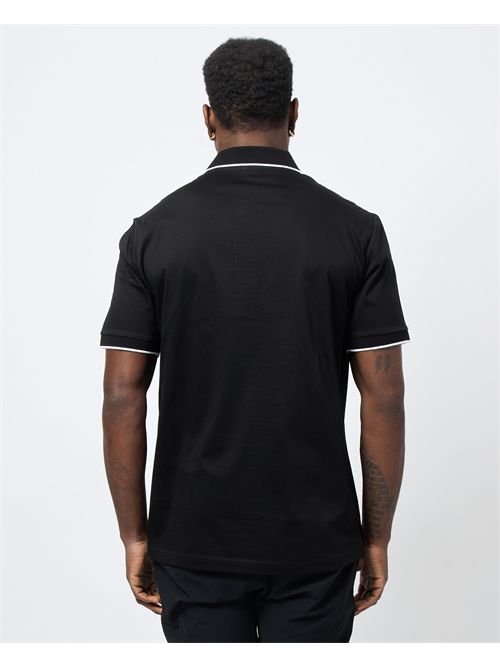 Armani Exchange black polo with contrasting stripe ARMANI EXCHANGE | XM000739-AF10364UC001